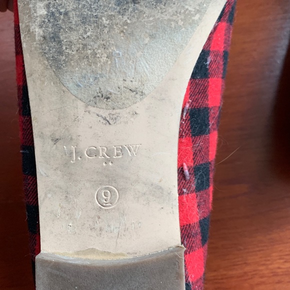 J Crew Plaid Slip on flats - size 9 - Picture 4 of 4
